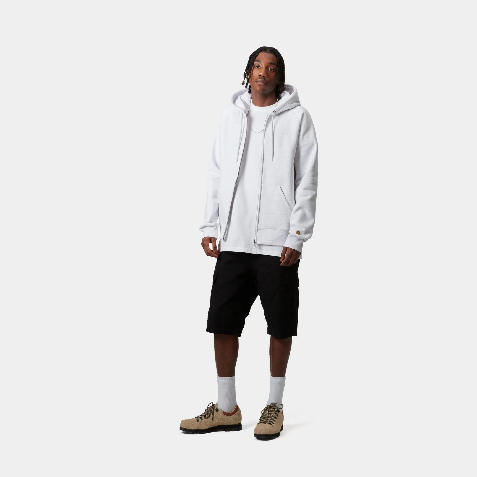 Hooded Chase Jacket | Ash Heather Carhartt WIP