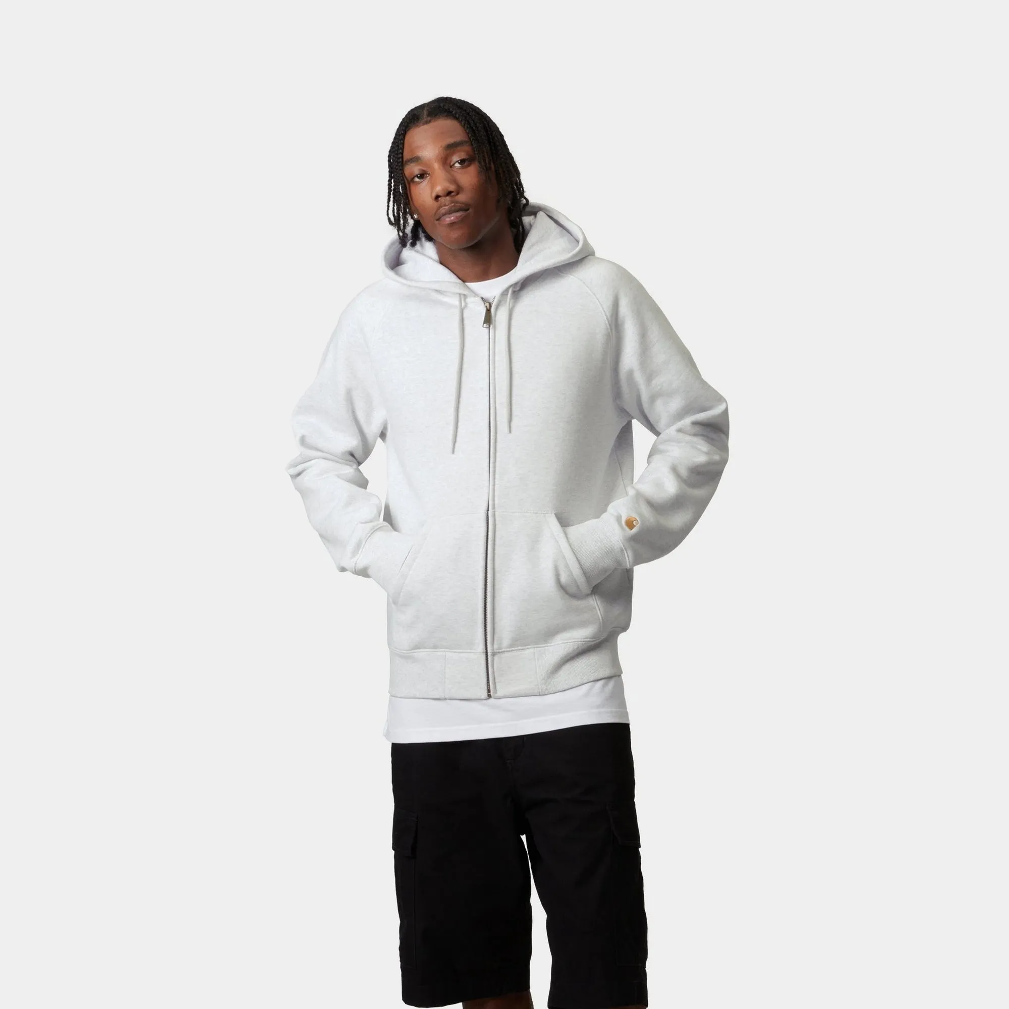 Hooded Chase Jacket | Ash Heather Carhartt WIP