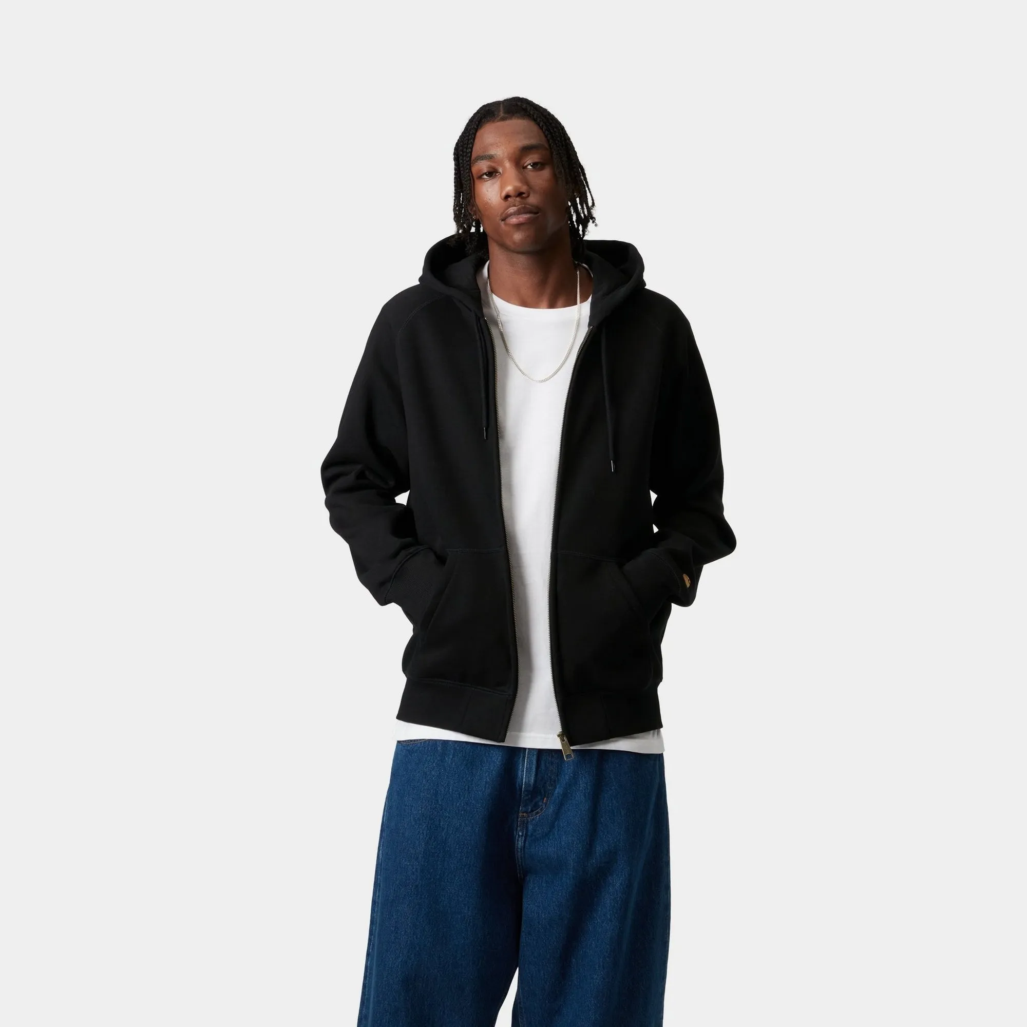 Hooded Chase Jacket | Black Carhartt WIP