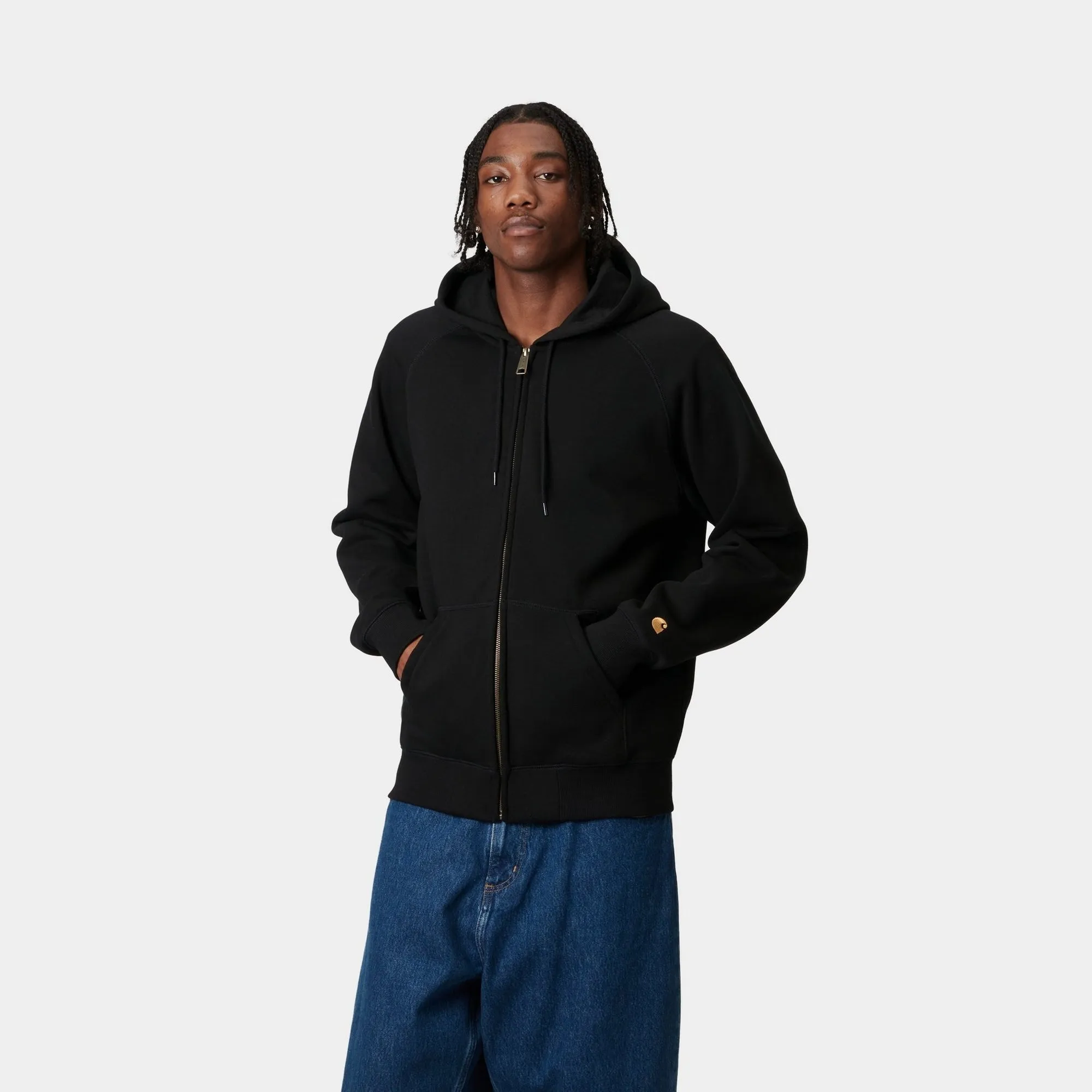 Hooded Chase Jacket | Black Carhartt WIP
