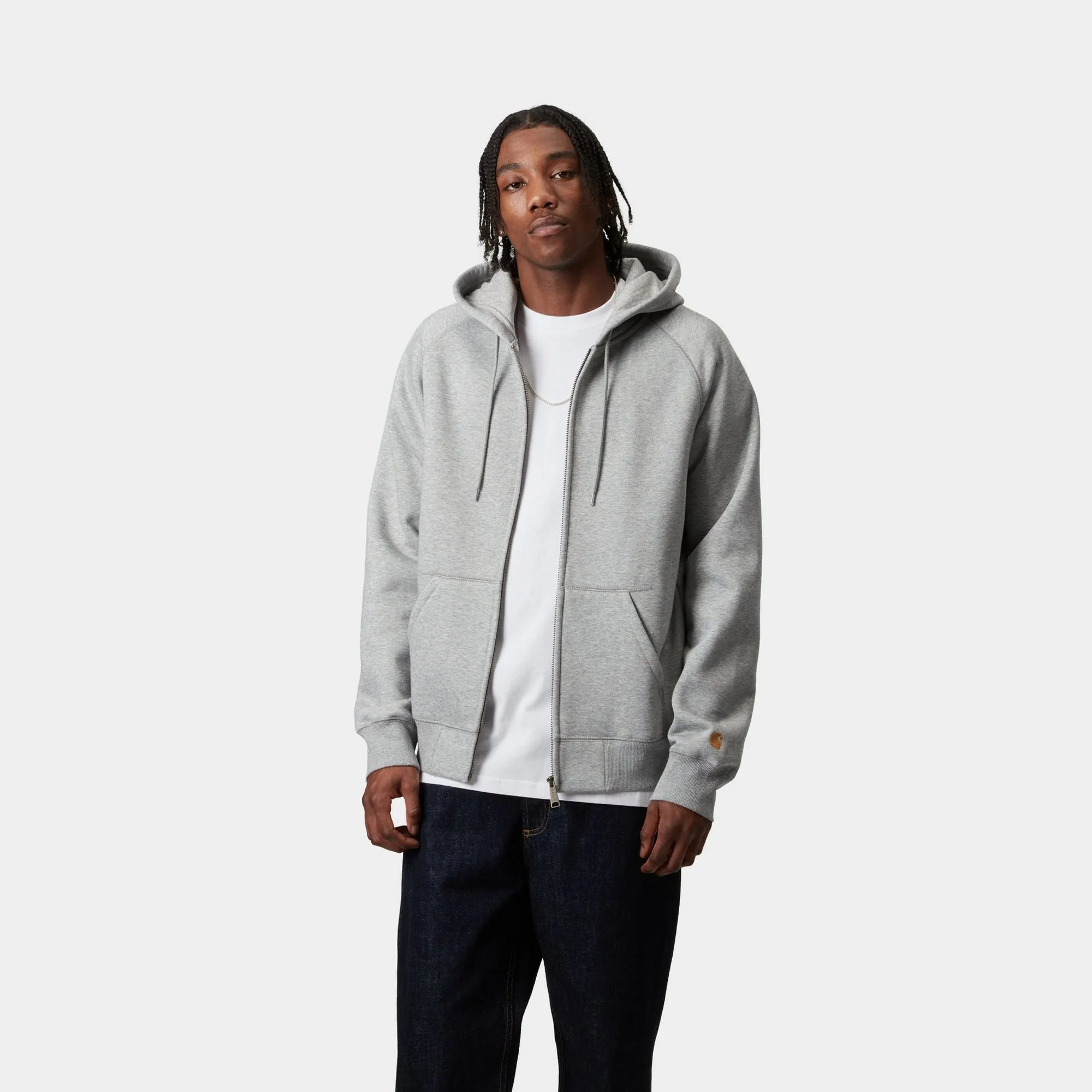 Hooded Chase Jacket | Grey Heather Carhartt WIP