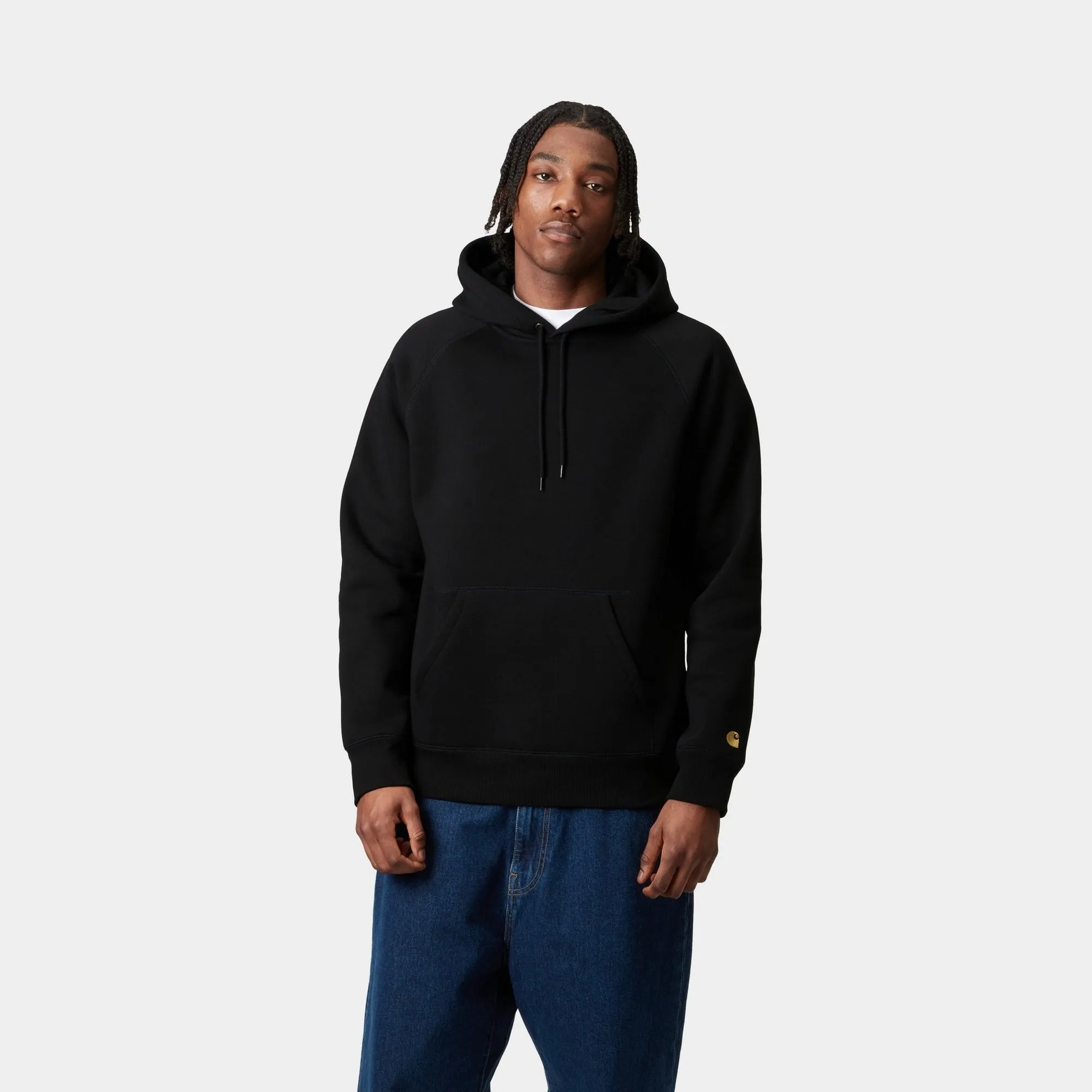 Hooded Chase Sweatshirt | Black Carhartt WIP