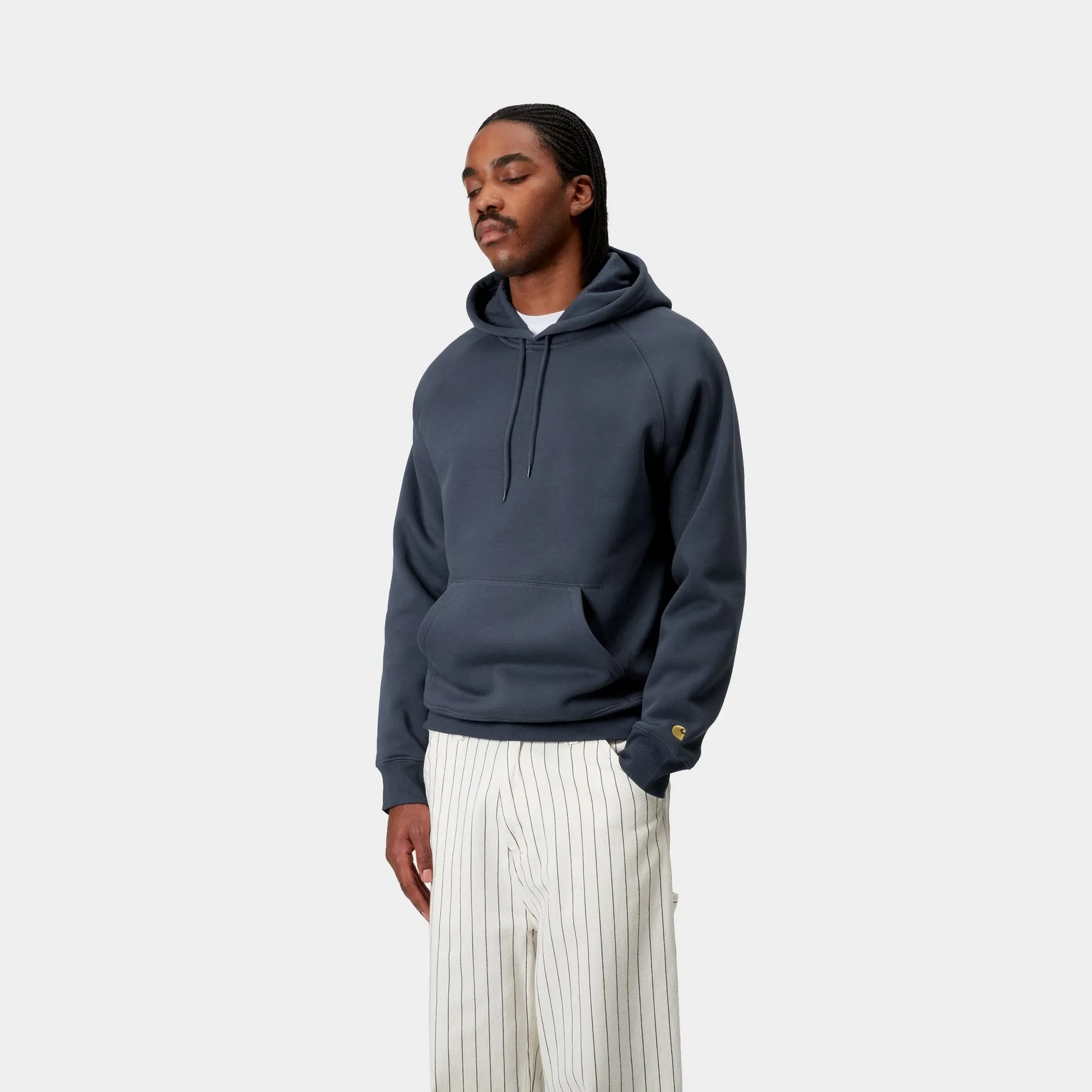 Hooded Chase Sweatshirt | Dusky Blue Carhartt WIP