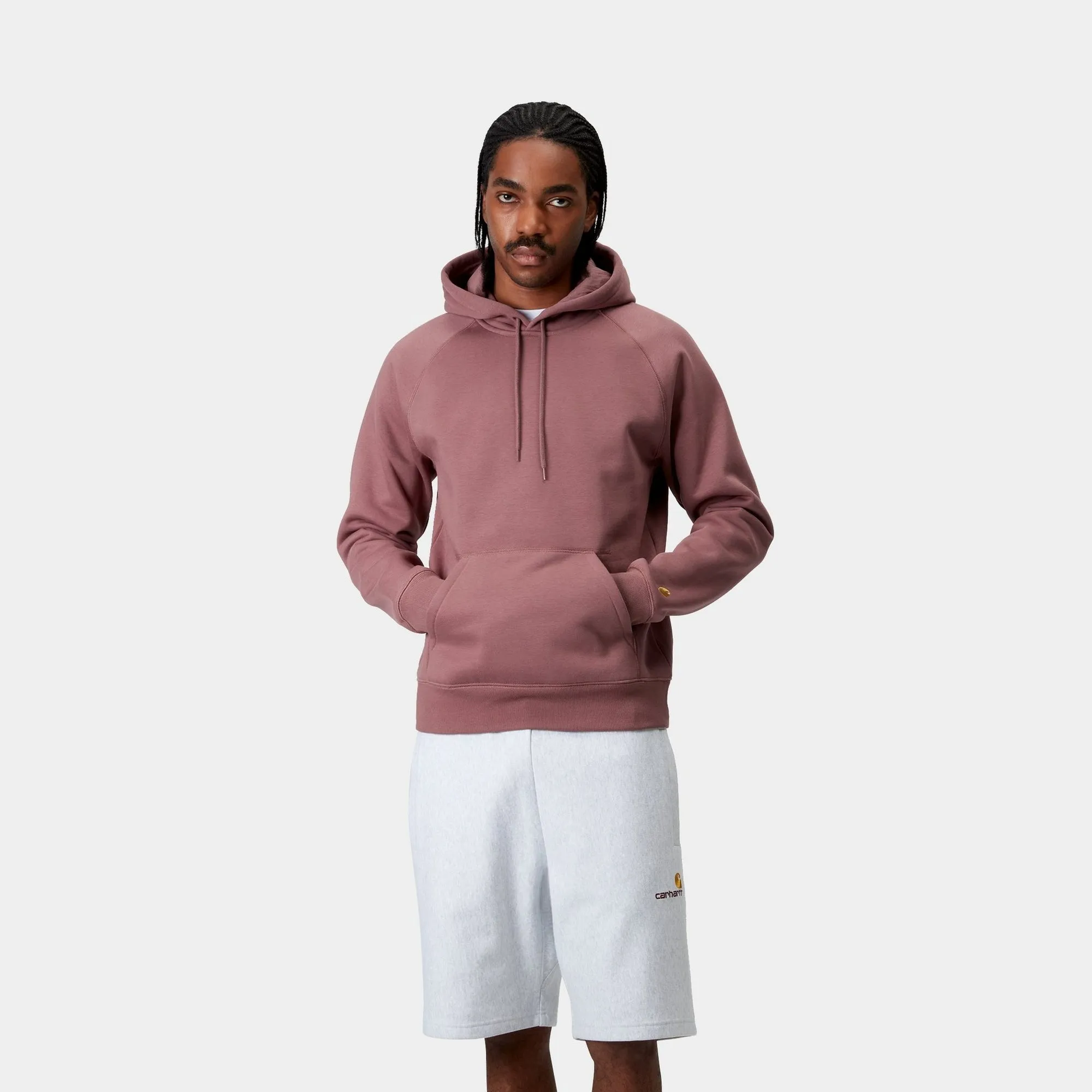 Hooded Chase Sweatshirt | Dusky Pink Carhartt WIP