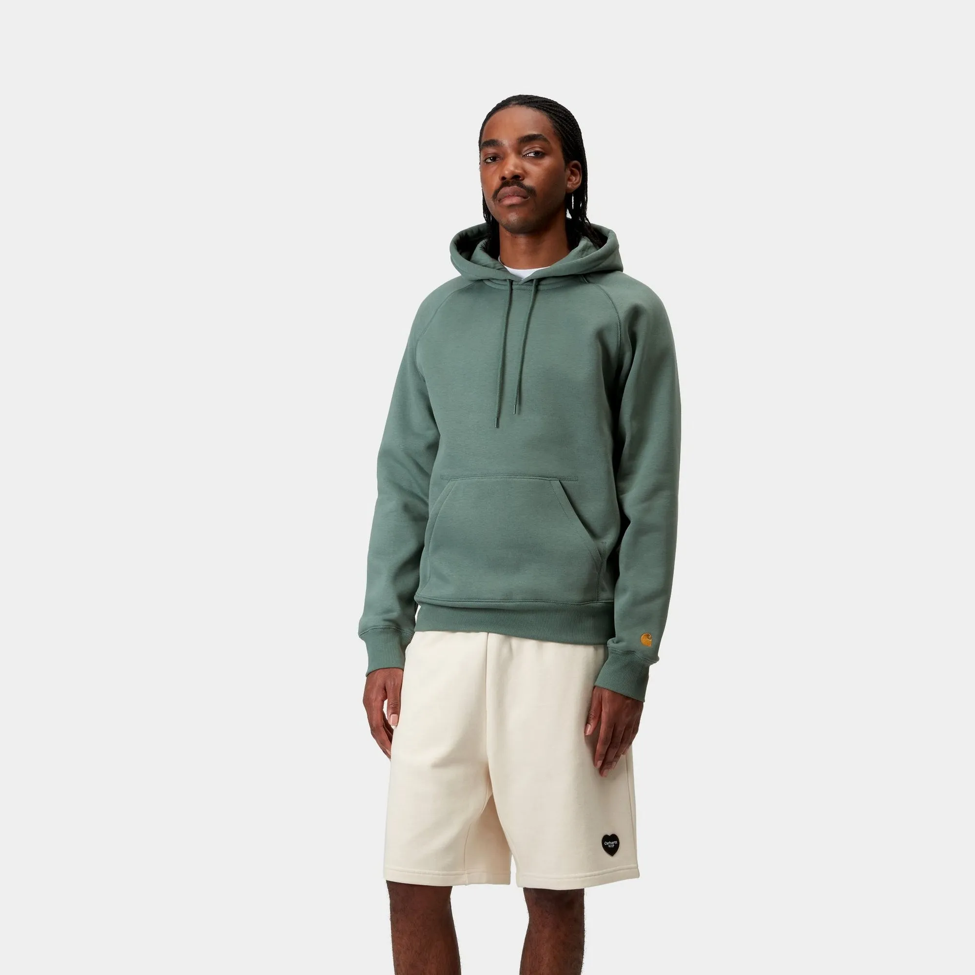 Hooded Chase Sweatshirt | Silver Pine Carhartt WIP