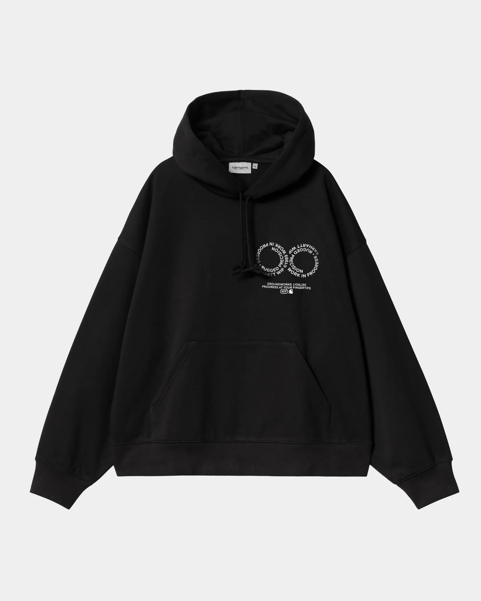 Hooded Rotation Sweatshirt | Black / White Carhartt WIP