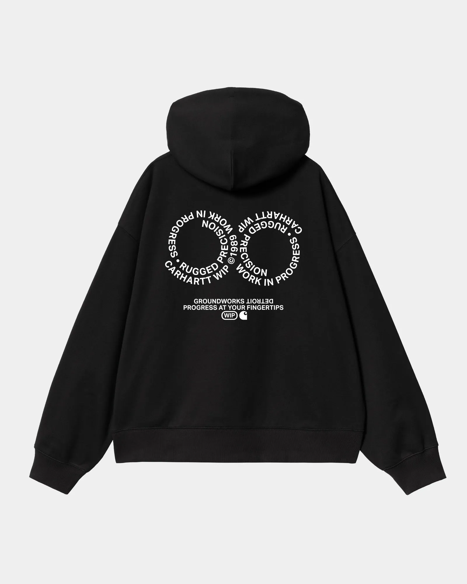 Hooded Rotation Sweatshirt | Black / White Carhartt WIP
