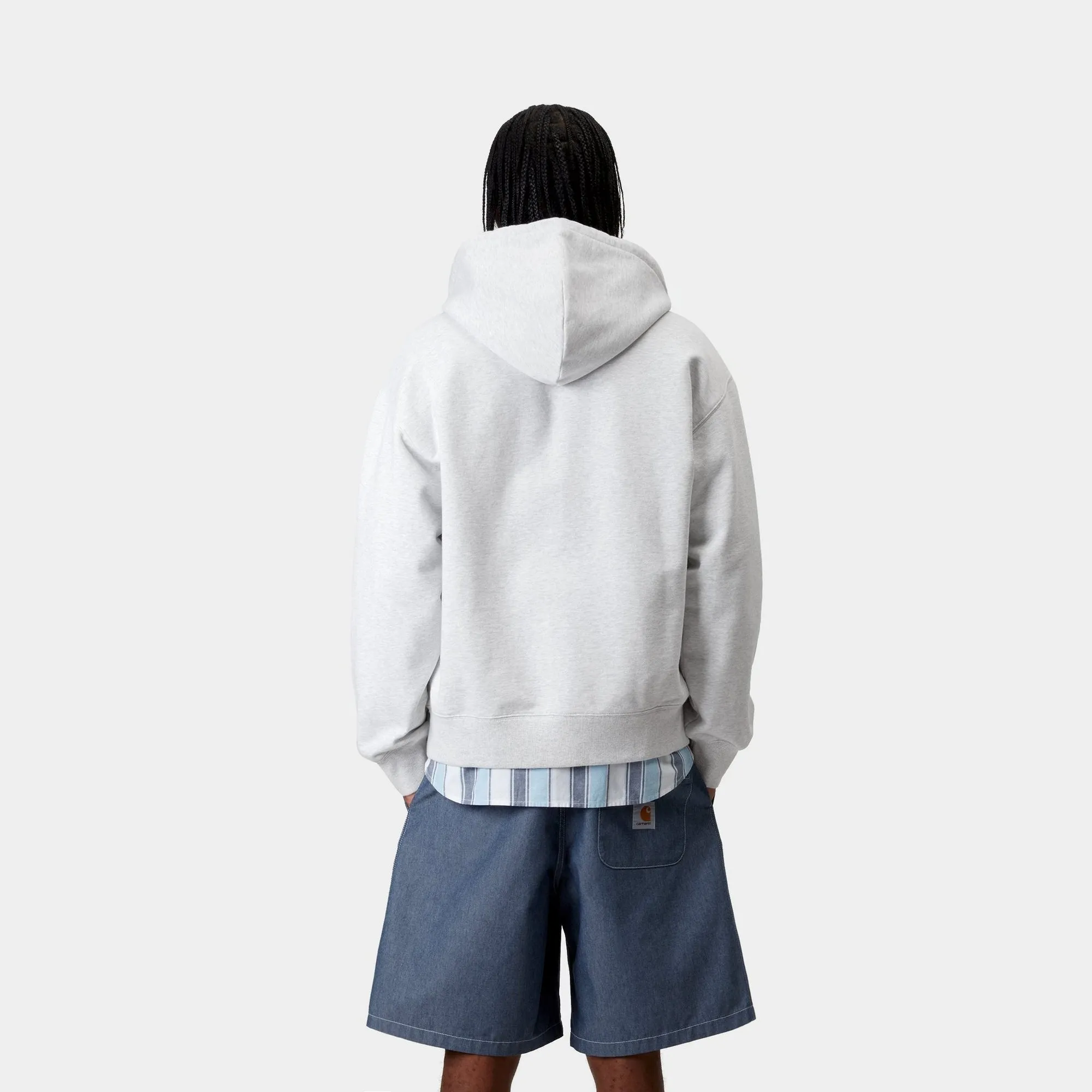 Hooded WIP Sweat Jacket | Ash Heather (stone washed) Carhartt WIP