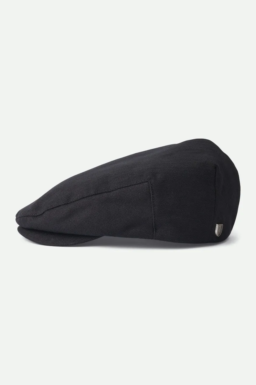 Hooligan Flat Cap - Black Brixton