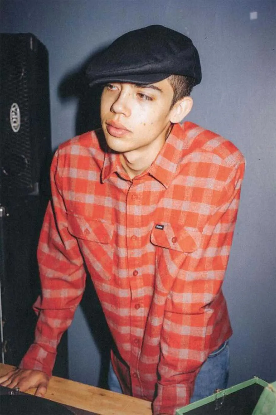Hooligan Flat Cap - Grey/Black Brixton
