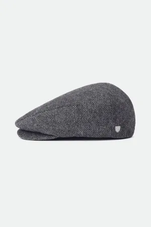 Hooligan Flat Cap - Grey/Black Brixton