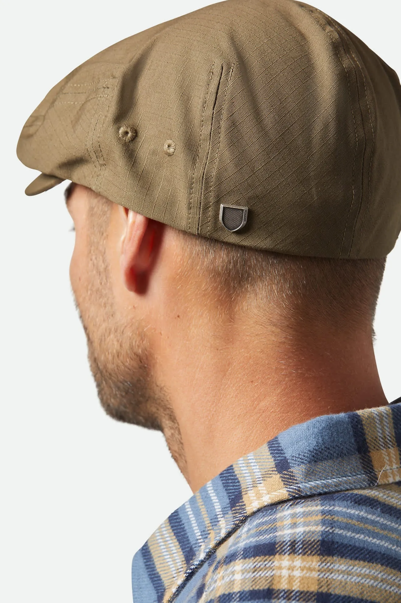 Hooligan Lightweight Flat Cap - Ivy Green Ripstop Brixton