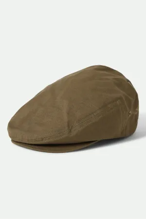 Hooligan Lightweight Flat Cap - Ivy Green Ripstop Brixton