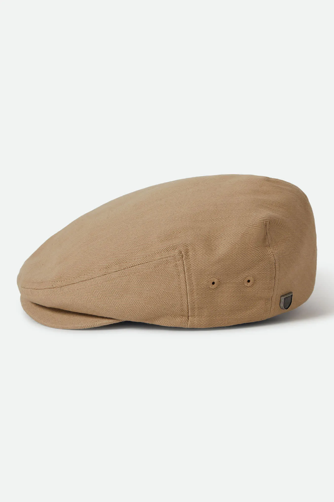 Hooligan Lightweight Flat Cap - Khaki/Sand Herringbone Brixton