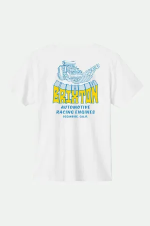 Horsepower S/S Standard T-Shirt - White Brixton