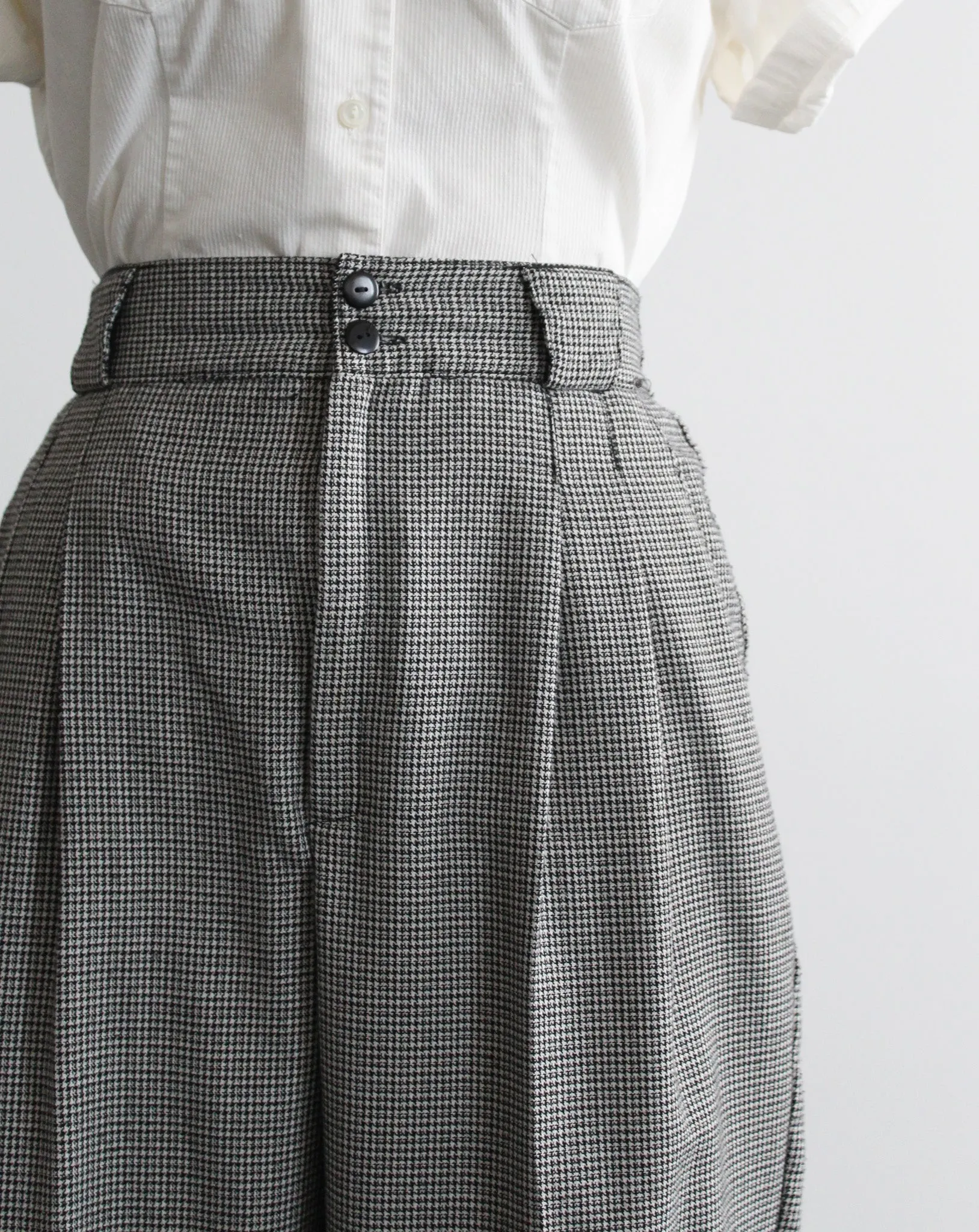 houndstooth high rise trousers 1919 Vintage