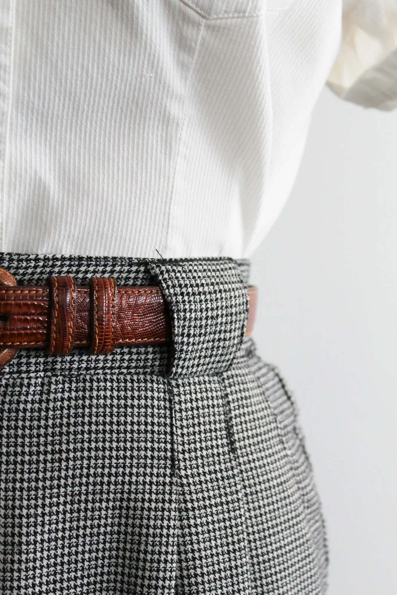houndstooth high rise trousers 1919 Vintage
