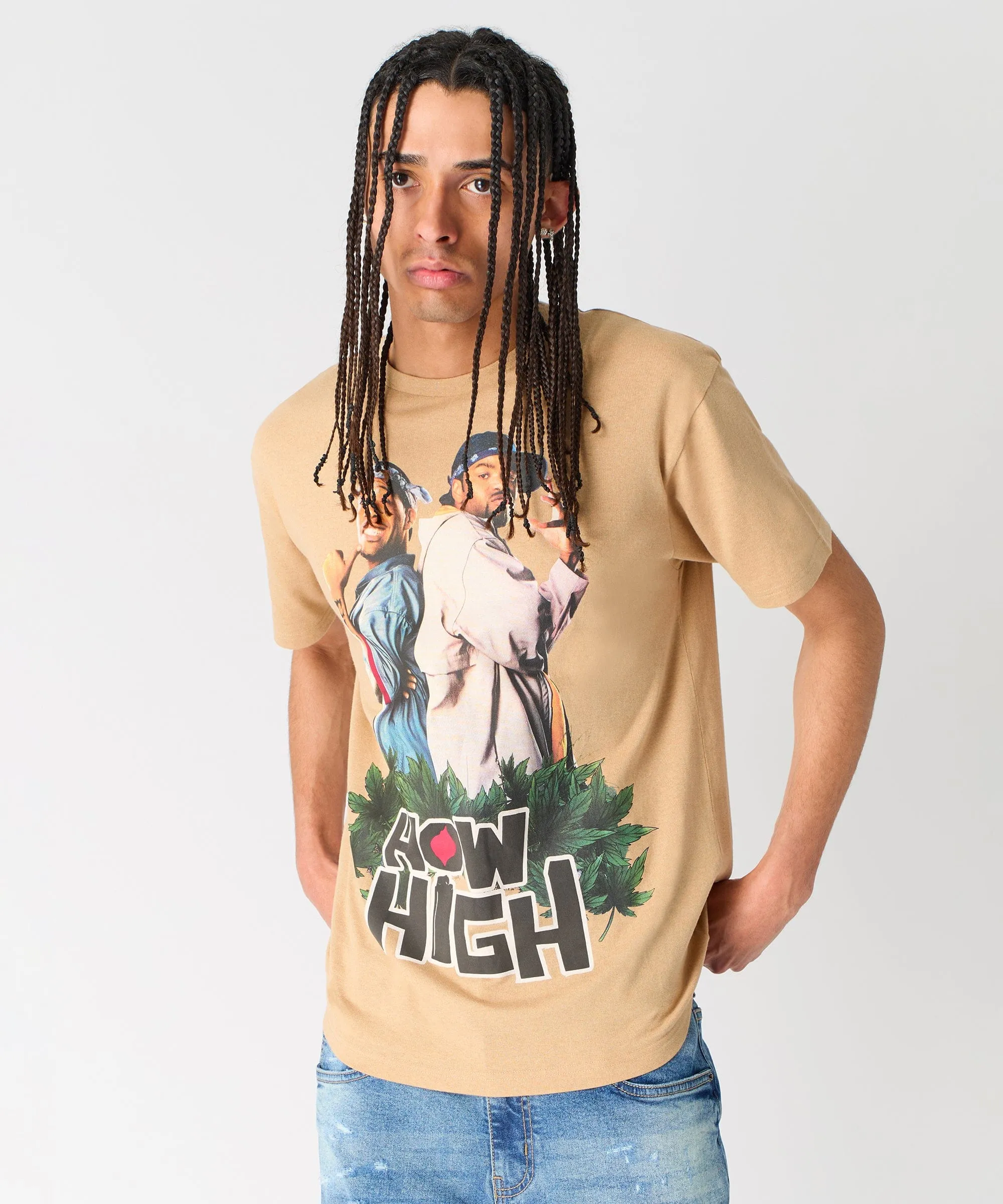 How High Short Sleeve Tee - Khaki