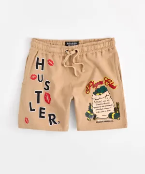 Hustler Players Club Short - Clay