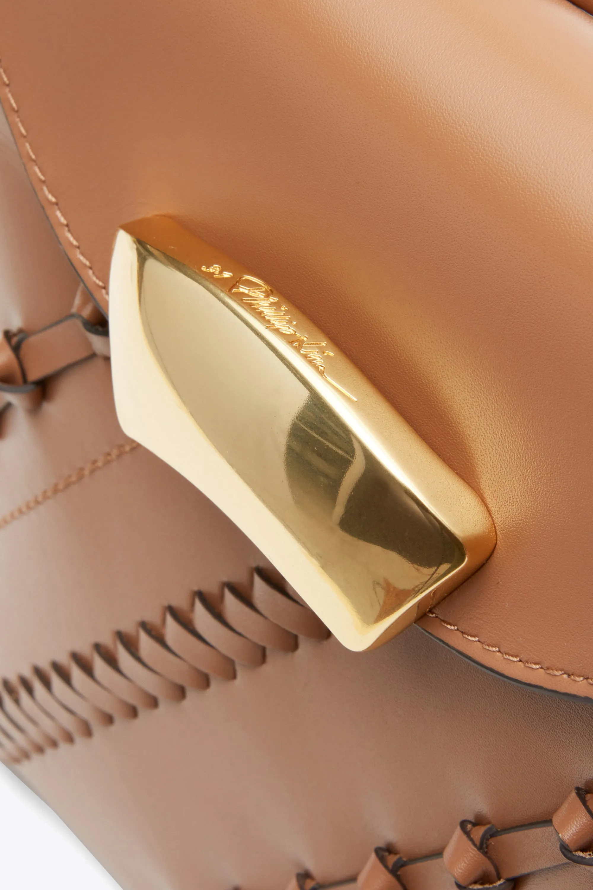 ID Petit Soft Shoulder Bag with Leather Craft