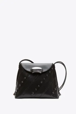ID Petit Soft Shoulder Bag with Leather Craft