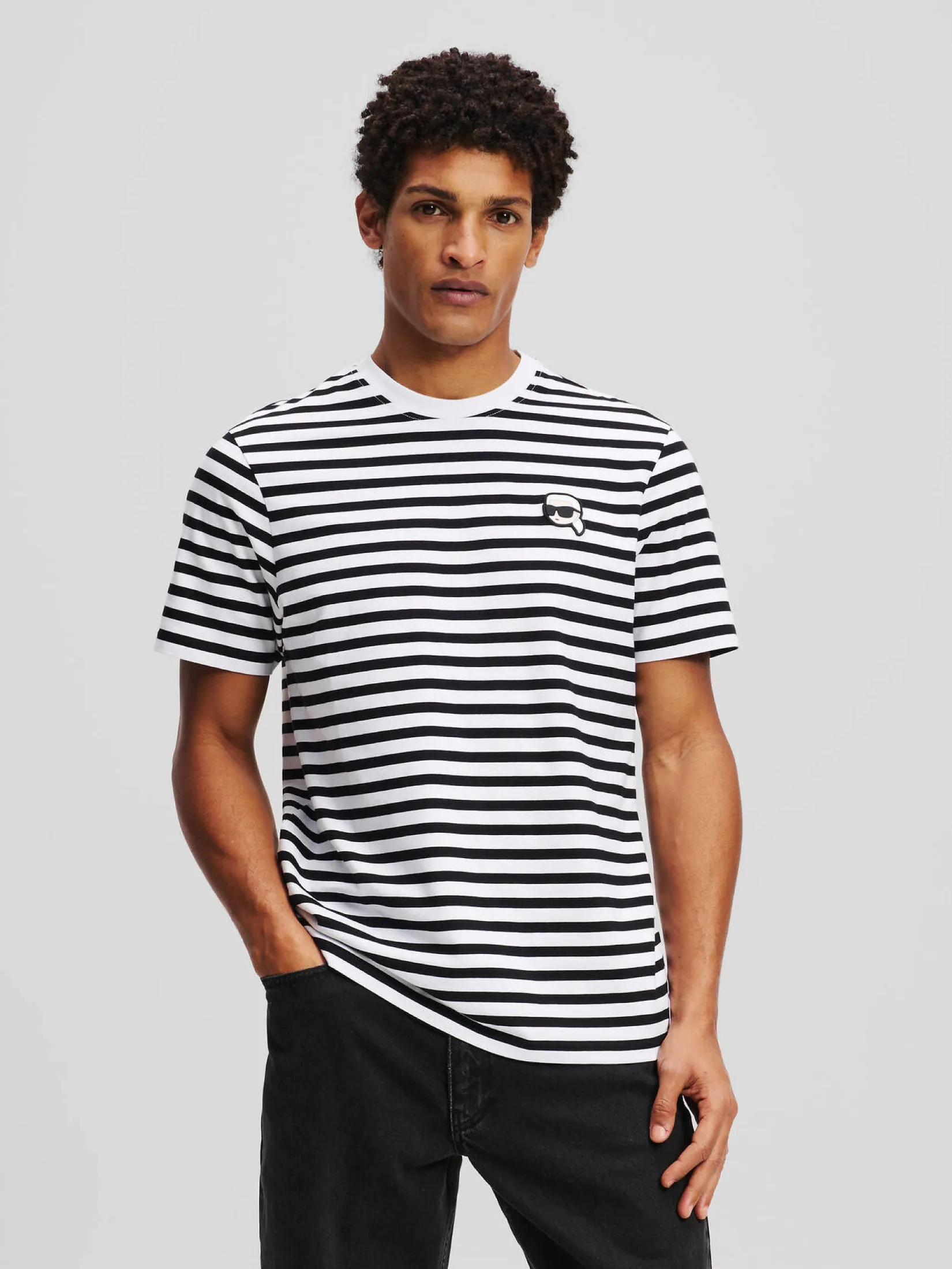 IKON STRIPED T-SHIRT