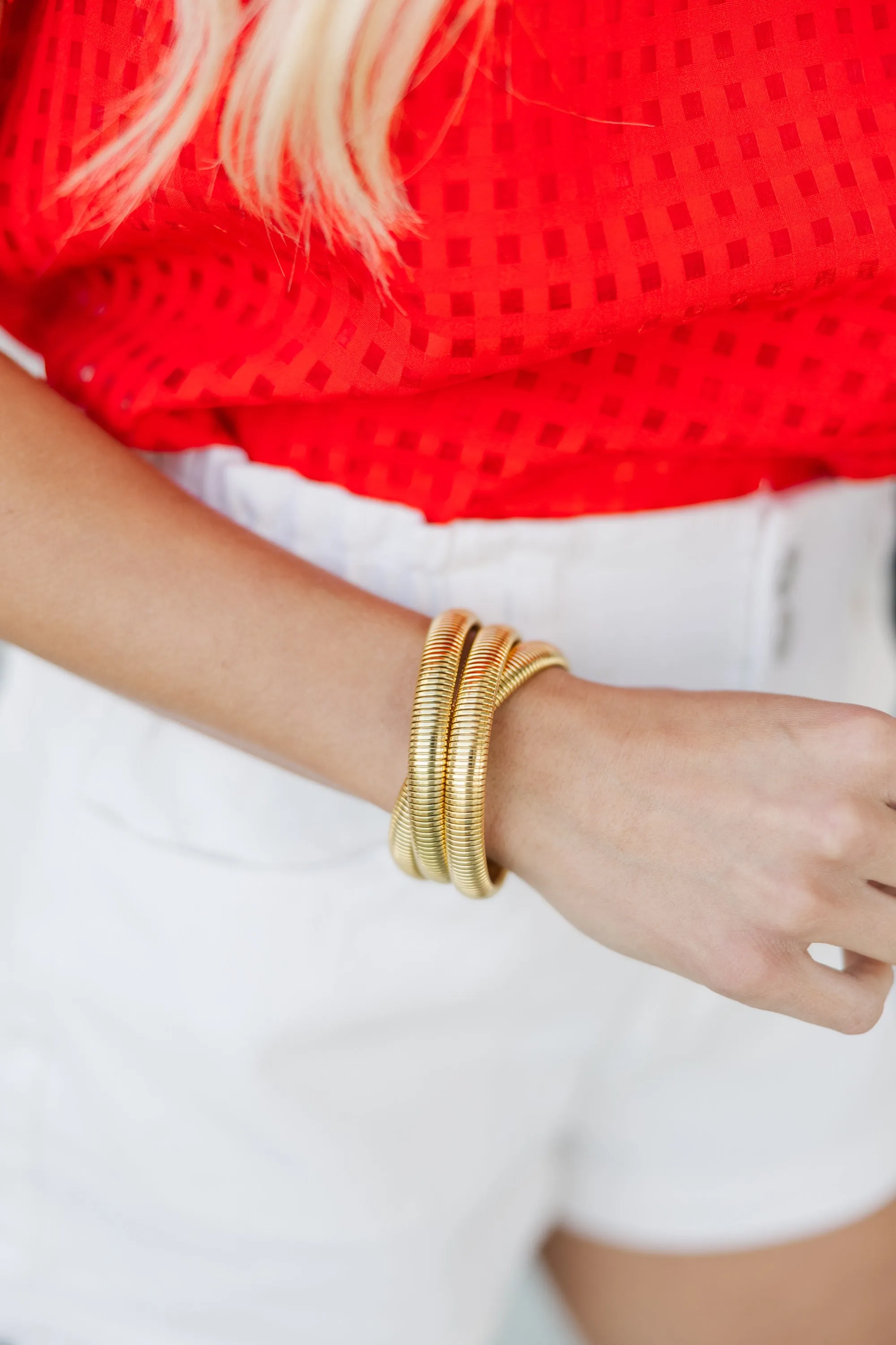 In Your Feelings Gold Bracelet