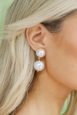 In Your Thoughts Pearl Drop Earrings