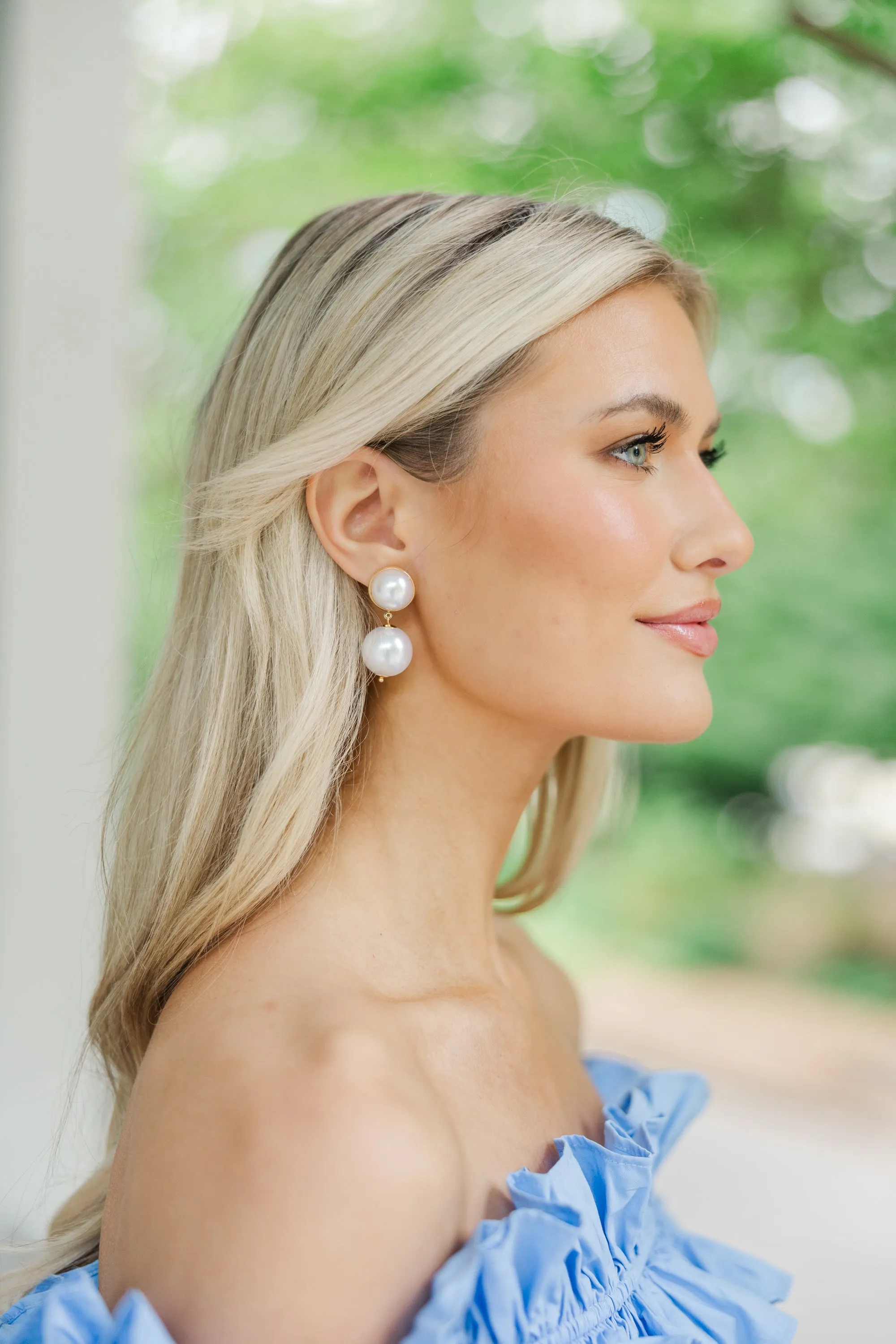 In Your Thoughts Pearl Drop Earrings