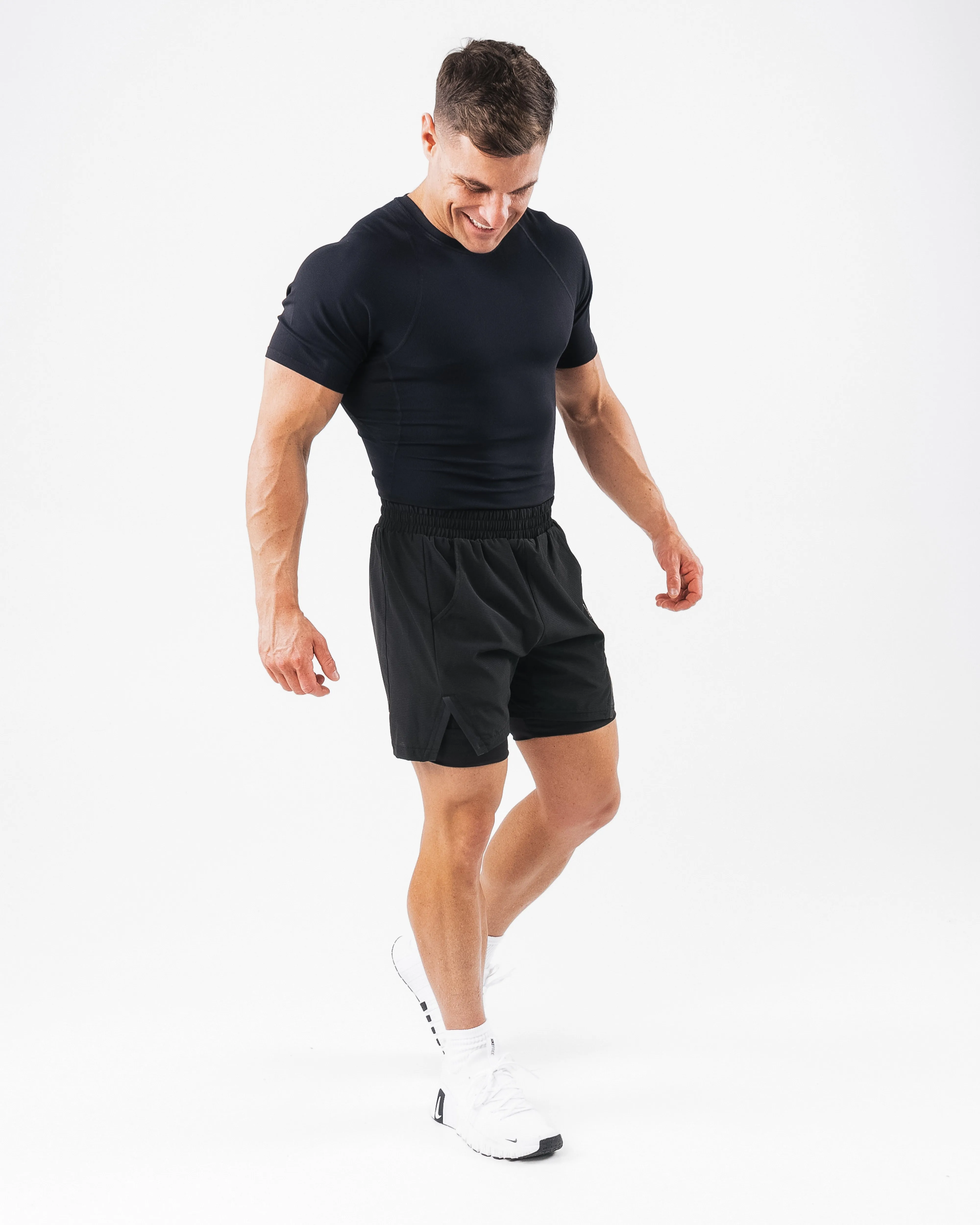 Infinity Short - Black Alphalete Athletics