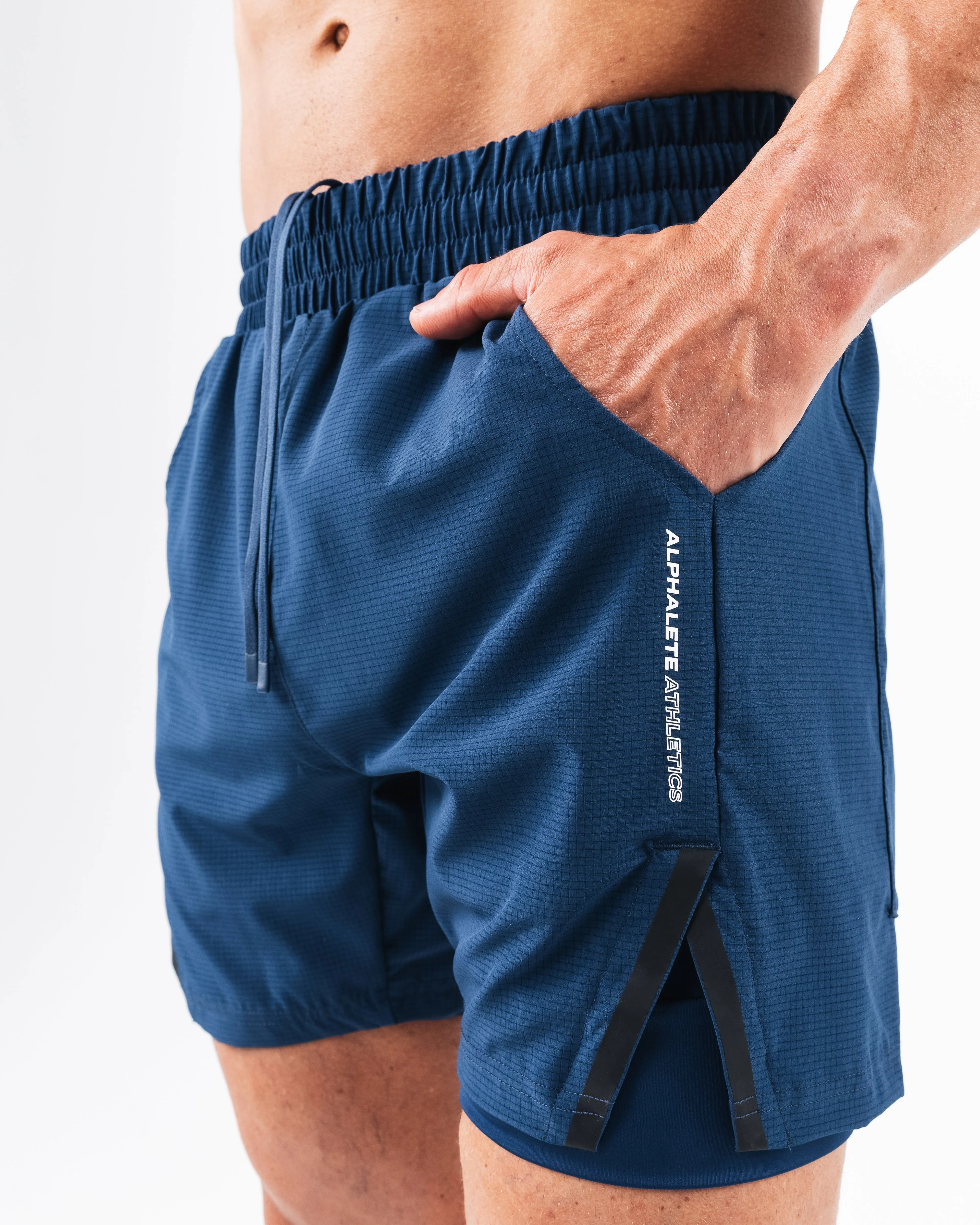 Infinity Short - Denim Alphalete Athletics