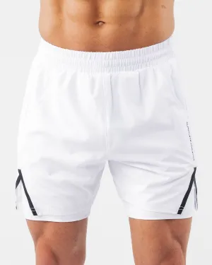 Infinity Short - White Alphalete Athletics