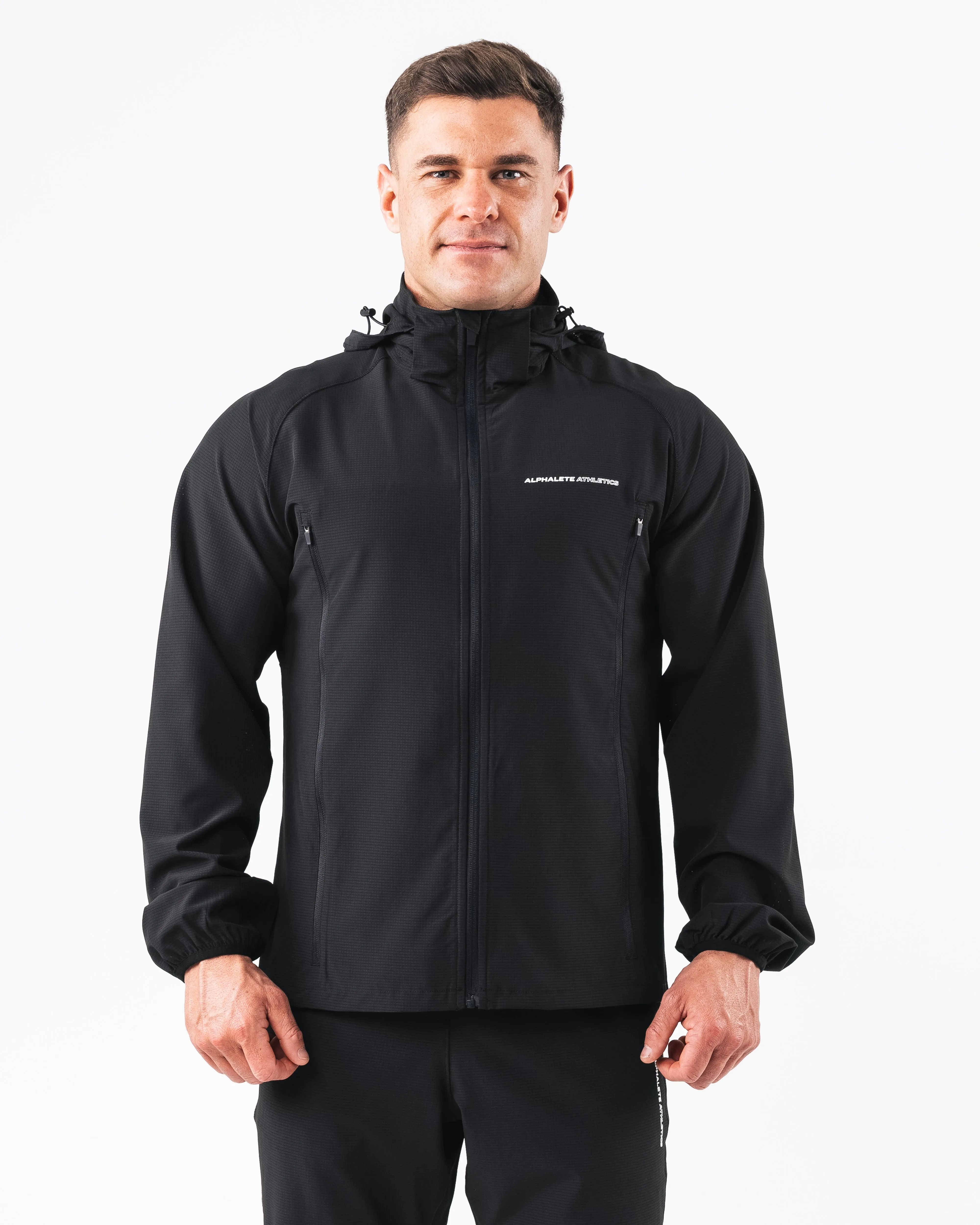 Infinity Tech Jacket - Black Alphalete Athletics