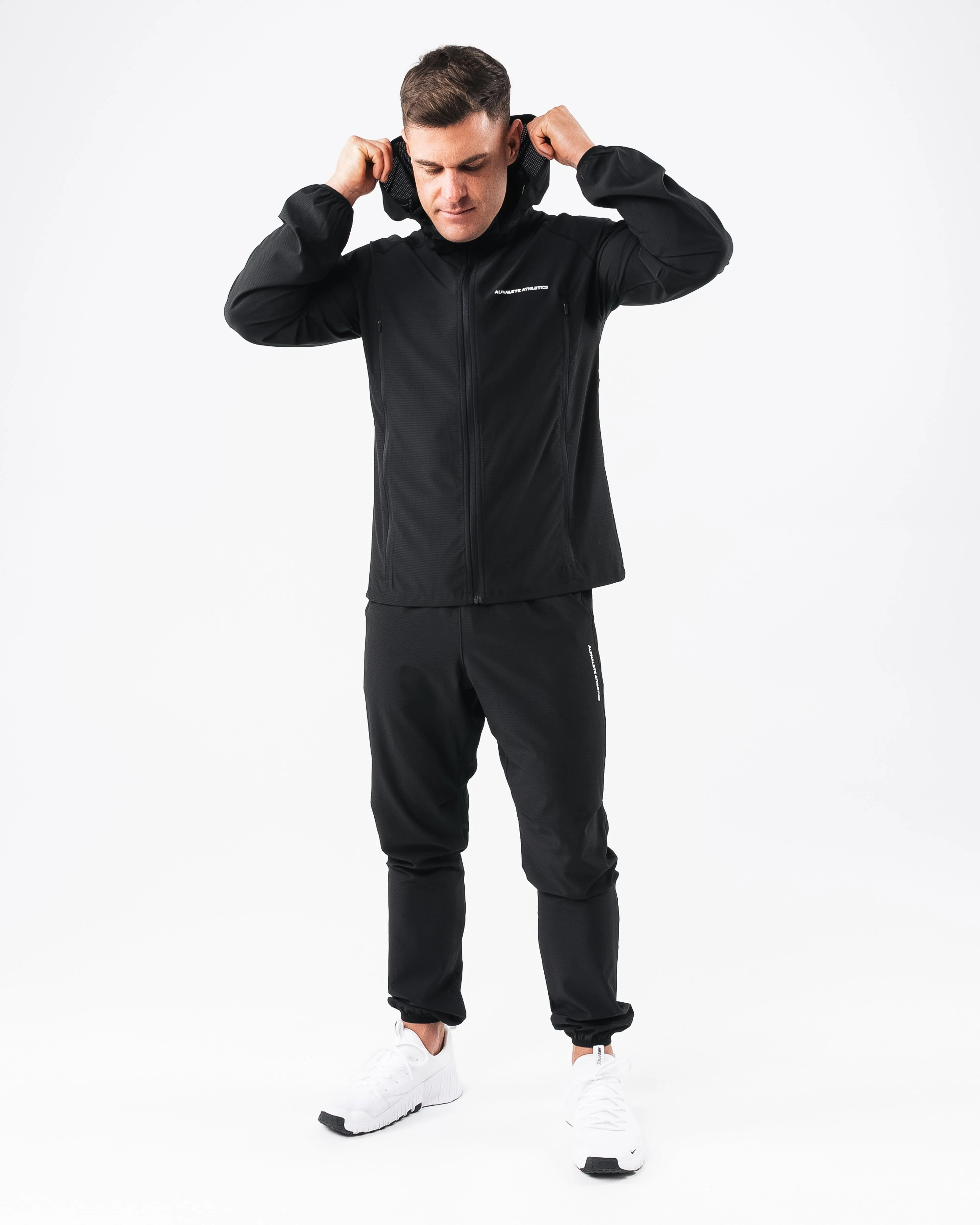 Infinity Tech Jacket - Black Alphalete Athletics