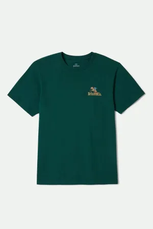 Inwood S/S Standard T-Shirt - Deep Emerald Brixton