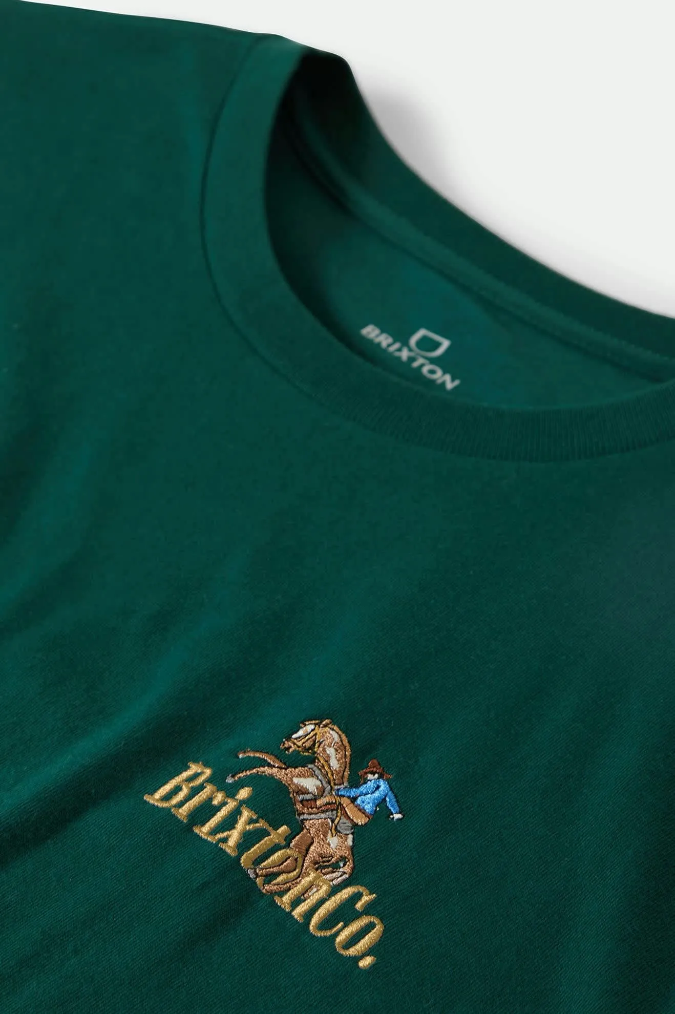 Inwood S/S Standard T-Shirt - Deep Emerald Brixton