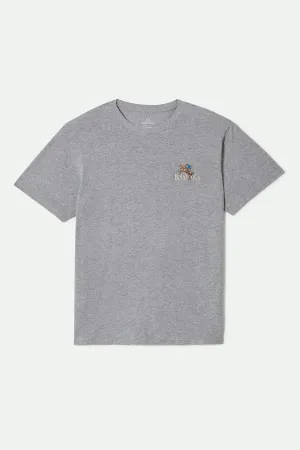 Inwood S/S Standard T-Shirt - Heather Grey Brixton