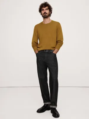 Italian Merino Crew-Neck Sweater Banana Republic