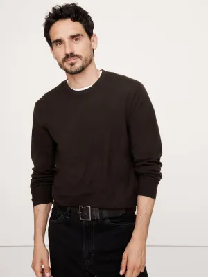 Italian Merino Crew-Neck Sweater Banana Republic