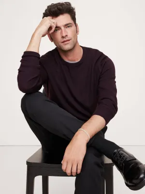 Italian Merino Crew-Neck Sweater Banana Republic