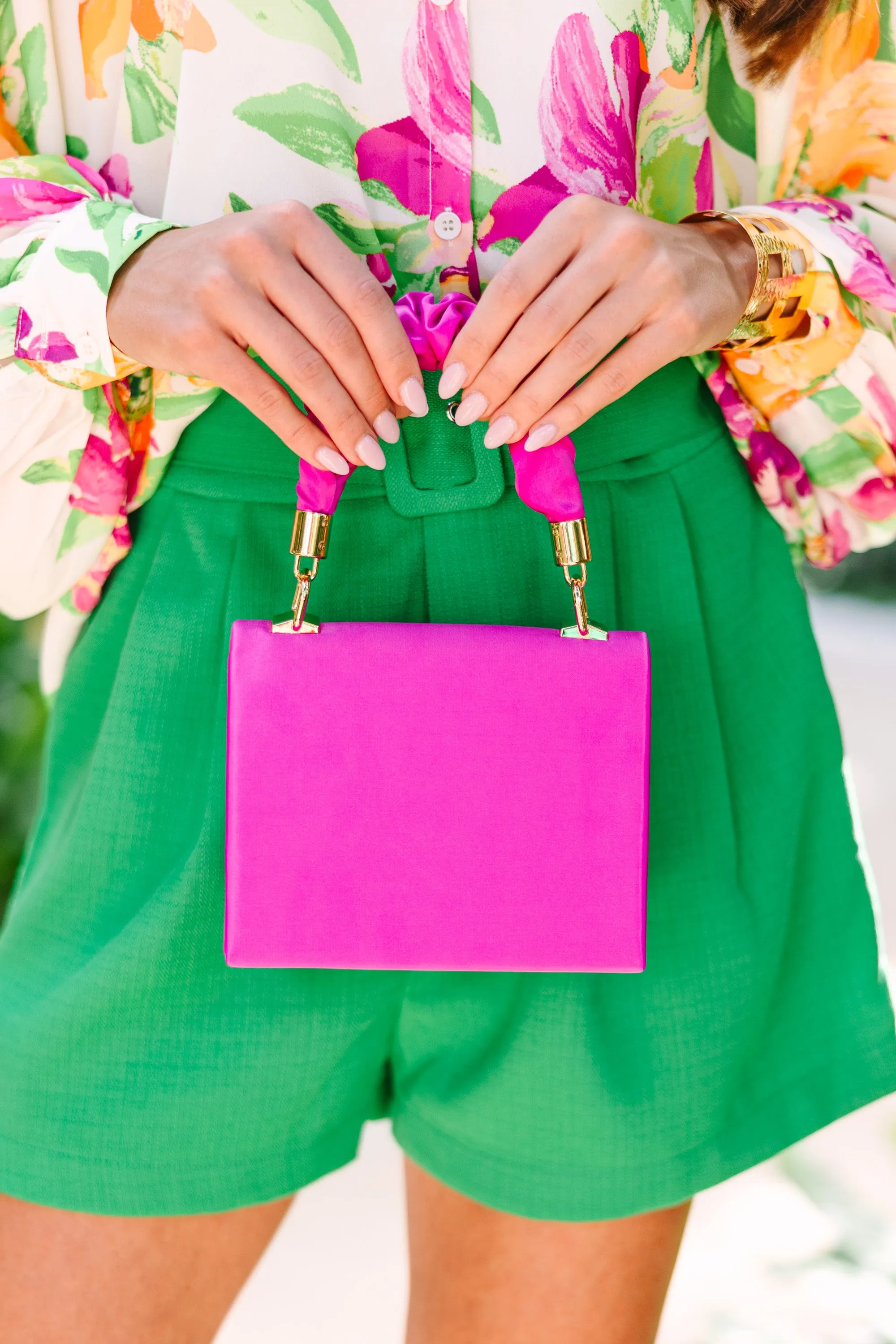 It's A Good Time Fuchsia Pink Purse