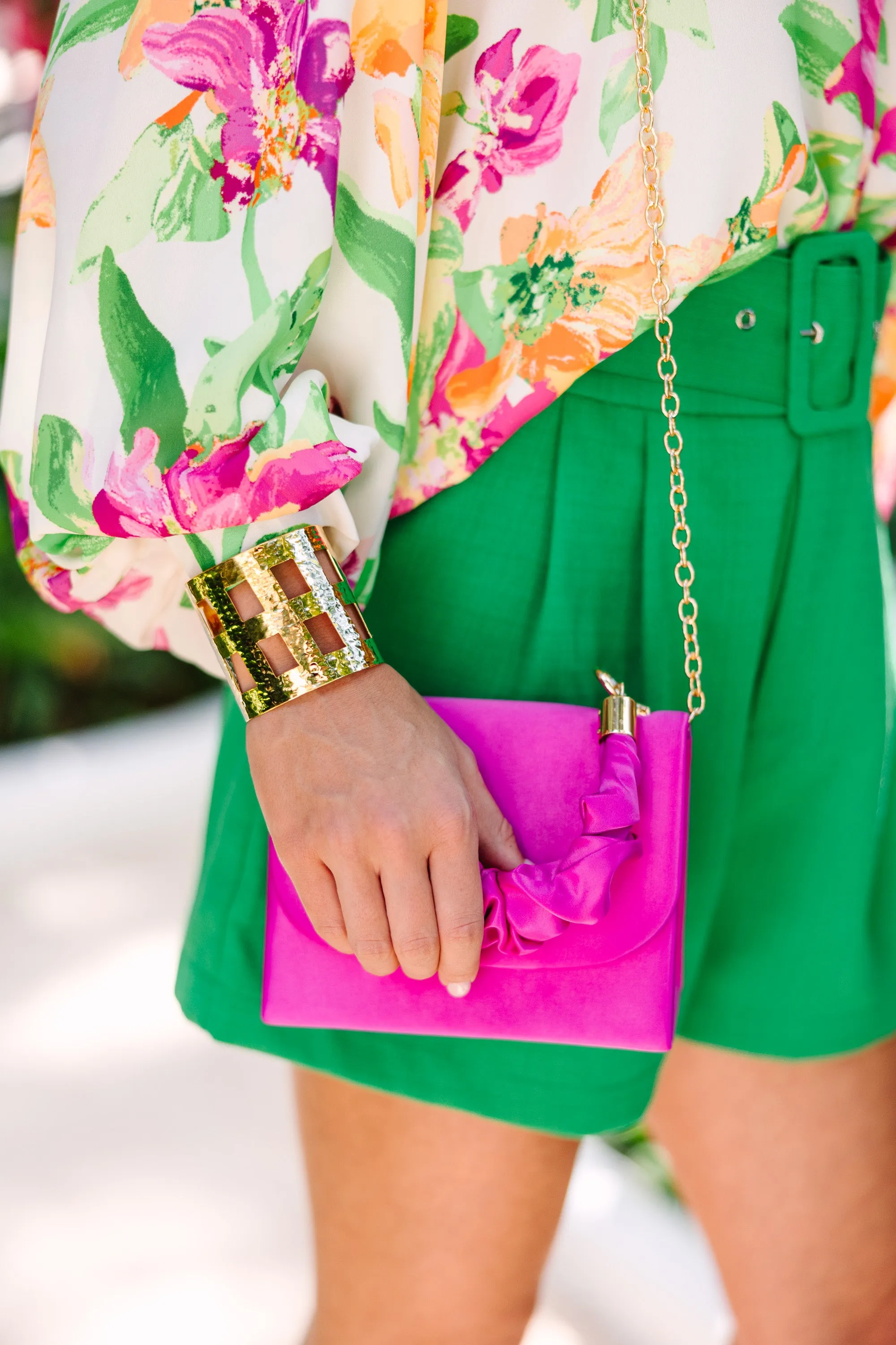 It's A Good Time Fuchsia Pink Purse