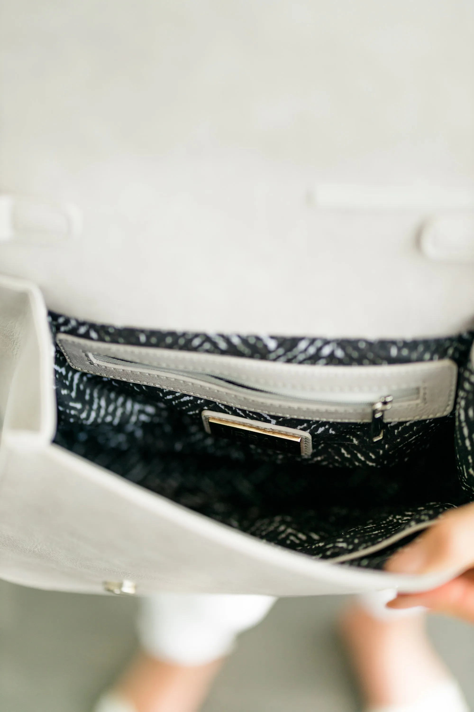 It's Your Time Dove Gray Saddle Crossbody