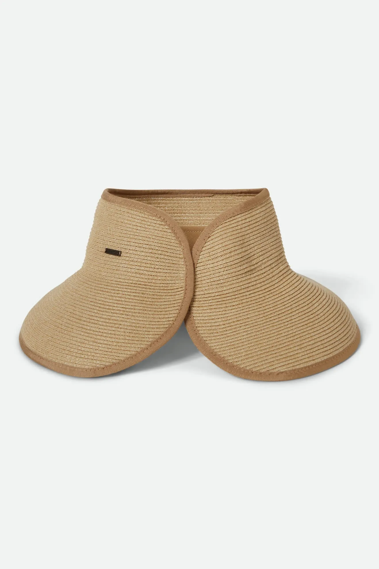 Ivy Packable Straw Visor - Tan Brixton