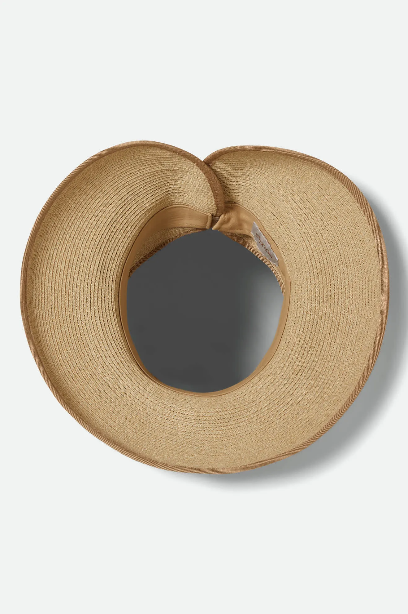 Ivy Packable Straw Visor - Tan Brixton