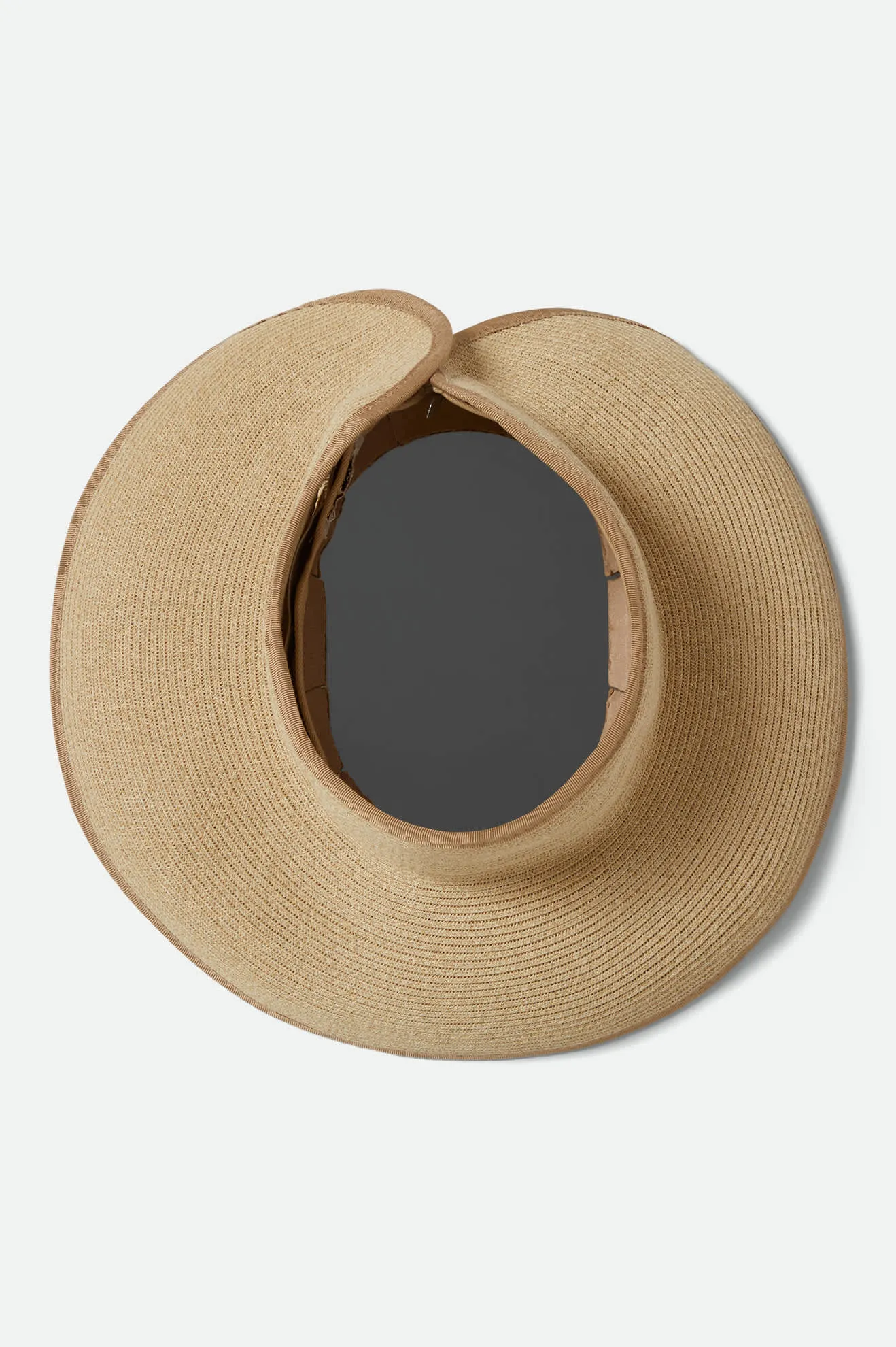 Ivy Packable Straw Visor - Tan Brixton