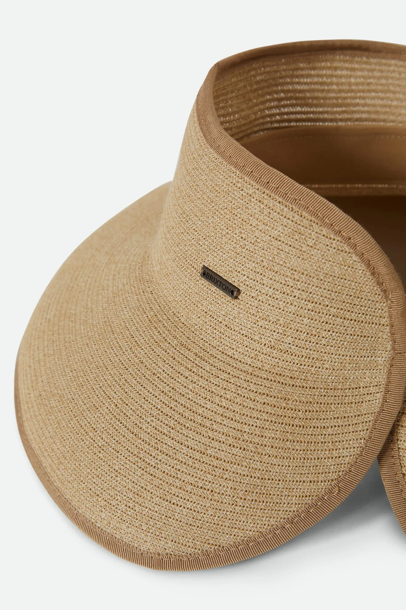 Ivy Packable Straw Visor - Tan Brixton