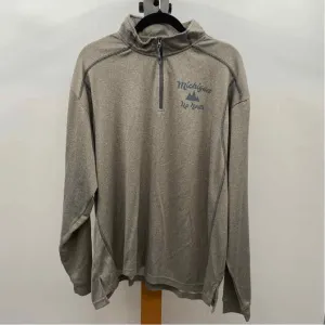J America Men's Size XL Gray Heathered Long Sleeve Shirt