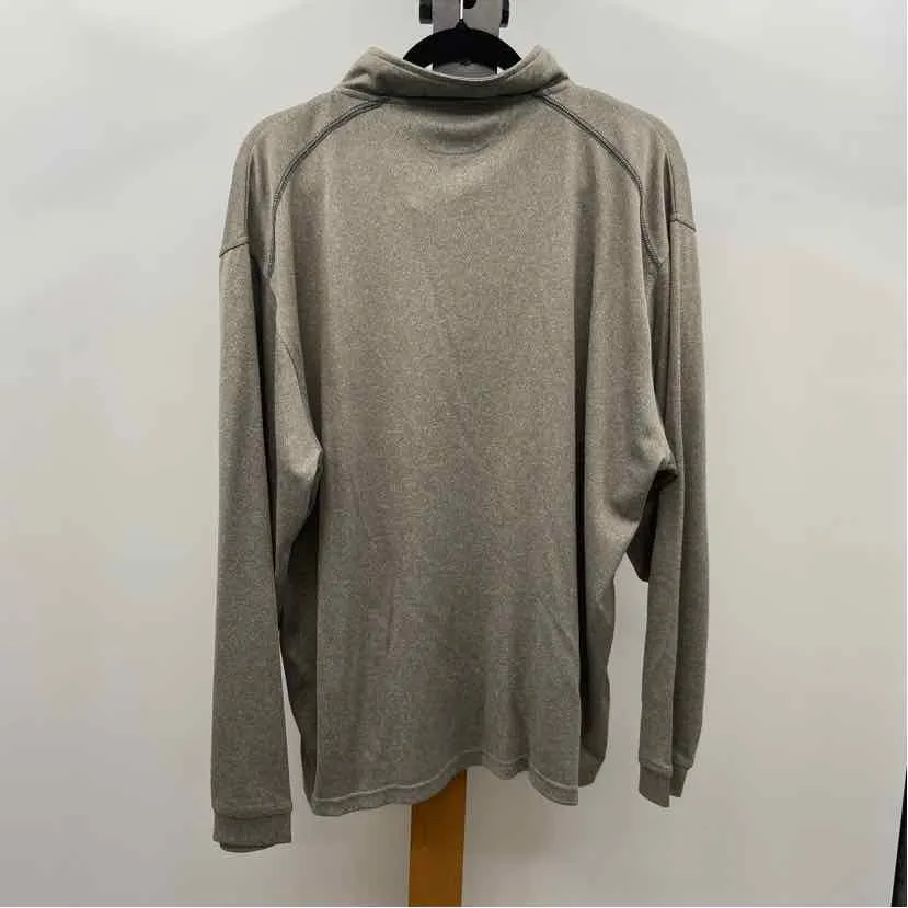 J America Men's Size XL Gray Heathered Long Sleeve Shirt