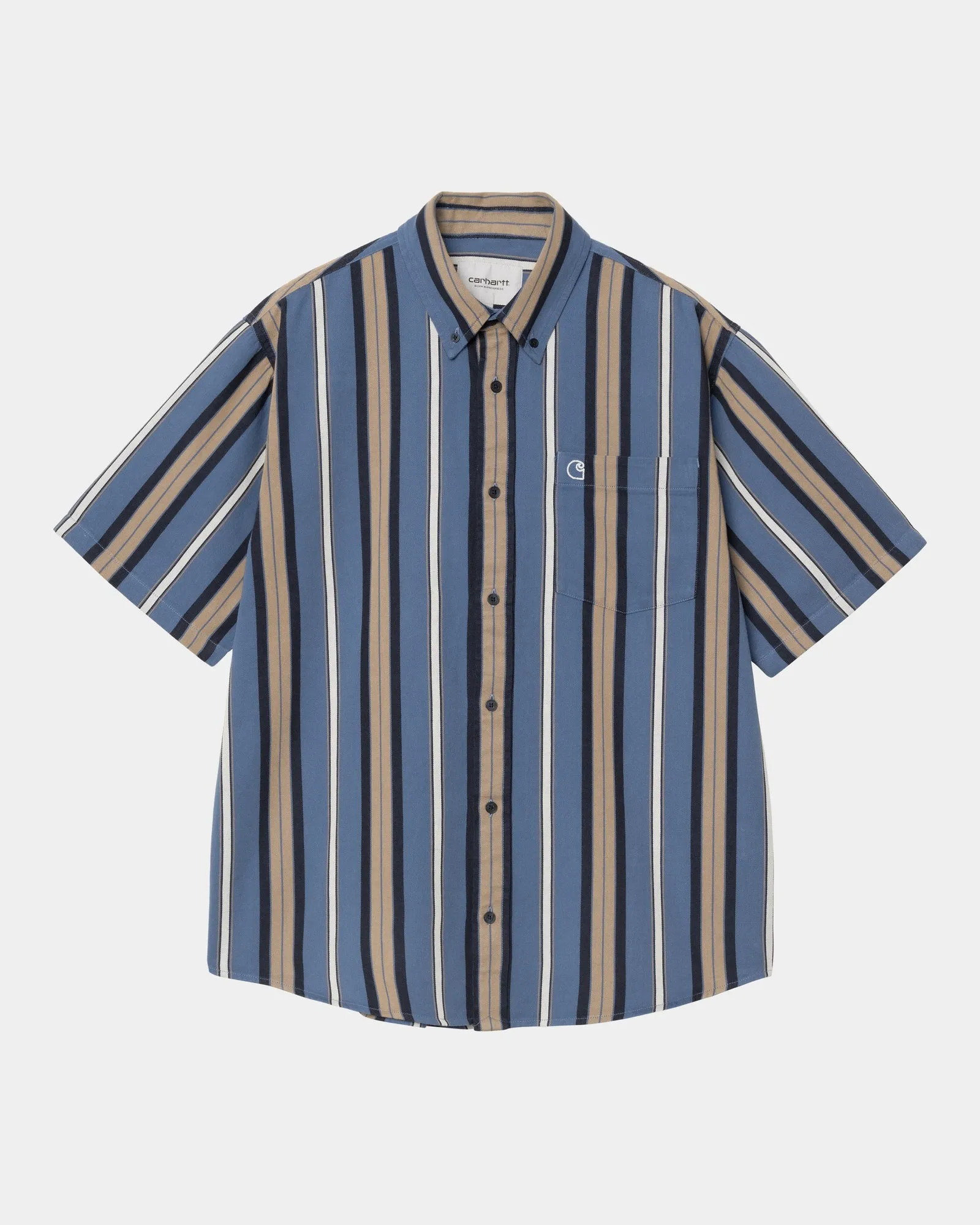 Jarrell Stripe Shirt | Blue Iris / Wax Carhartt WIP